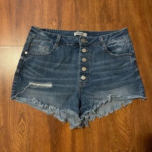 High Waisted Denim Shorts